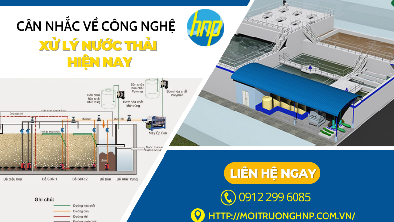 Cân nhắc về công nghệ xử lý nước thải hiện nay