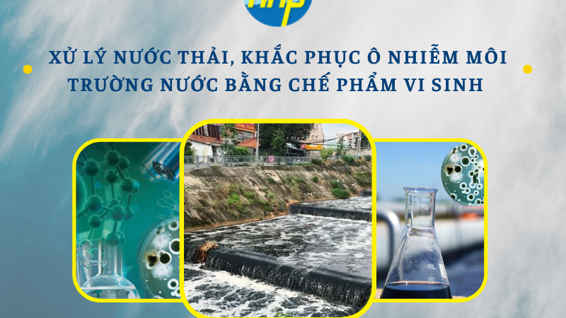 Xử lý nước thải, khắc phục ô nhiễm môi trường nước bằng chế phẩm vi sinh