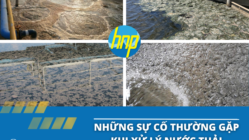 Những sự cố thường gặp khi xử lý nước thải